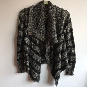Size small black and grey striped sweater